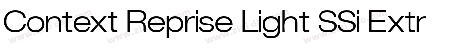 Context Reprise Light SSi Extra Light Italic字体转换